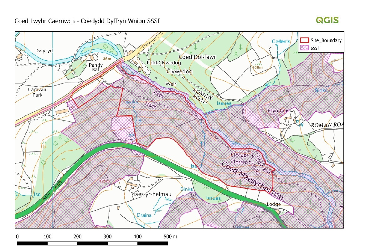 Map o Llwybr Clywedog